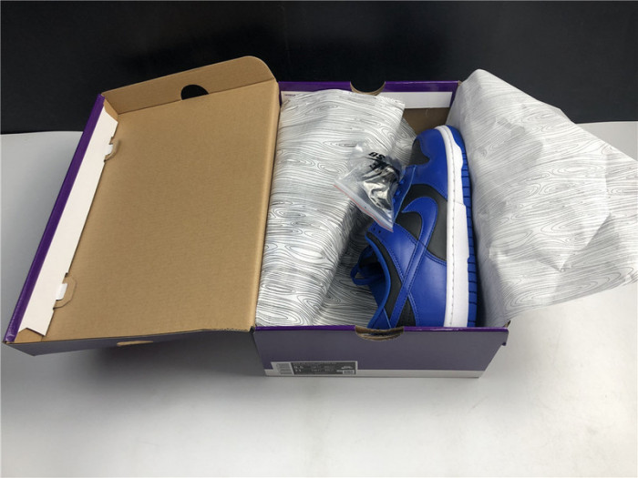 nike dunk low retro black hyper cobalt (2021) dd1391-001