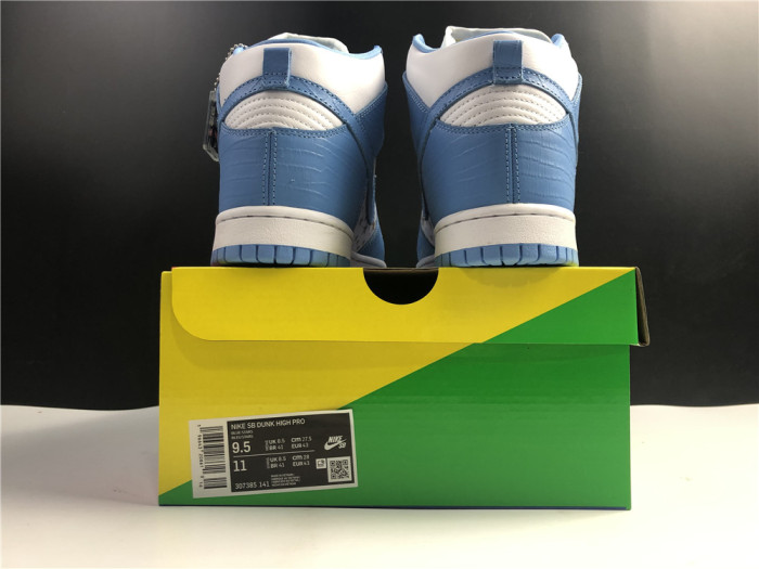 nike dunk high pro sb blue stars 307385-141