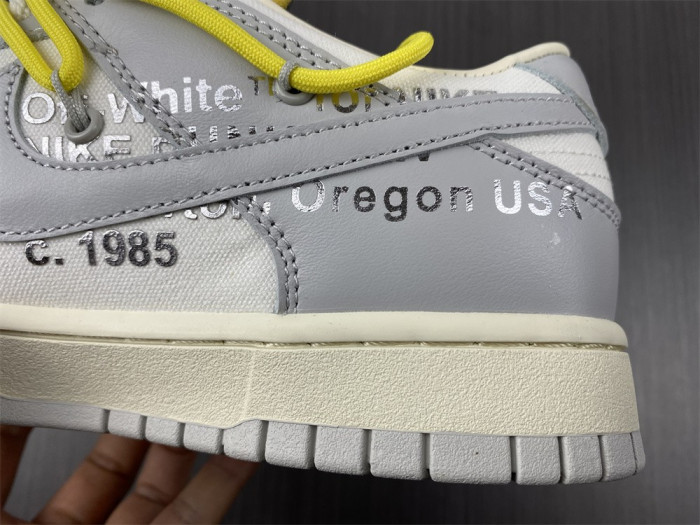 nike dunk low off-white lot 27 dm1602-120