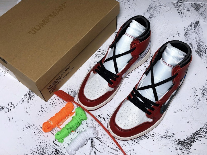 off-white air jordan 1 retro chicago the ten - aa3834-101
