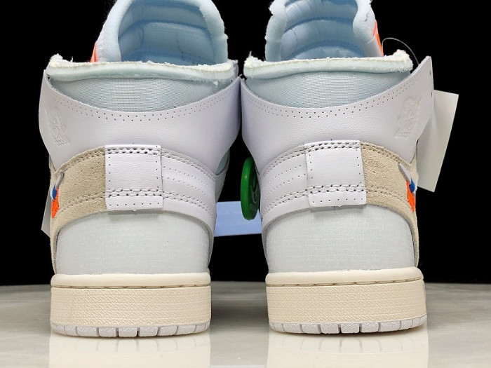 off-white air jordan 1 retro high white - aq0818-100
