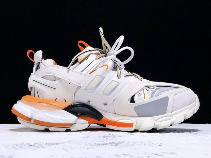 bl tess s. gomma trek low sneakers white orange h903p029