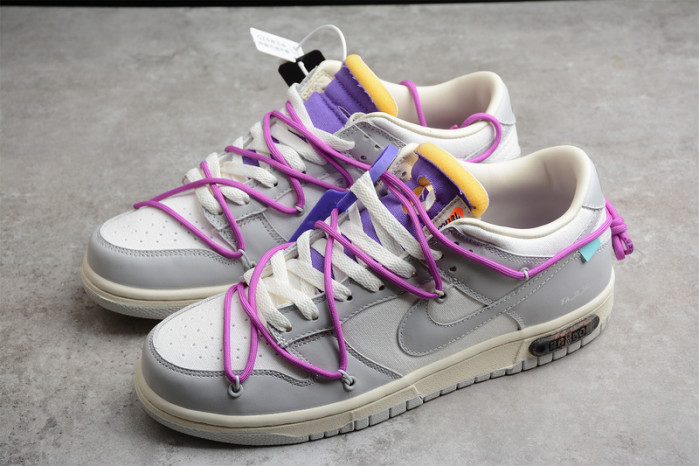 nike dunk low off-white lot 28 of 50 dm1602-111